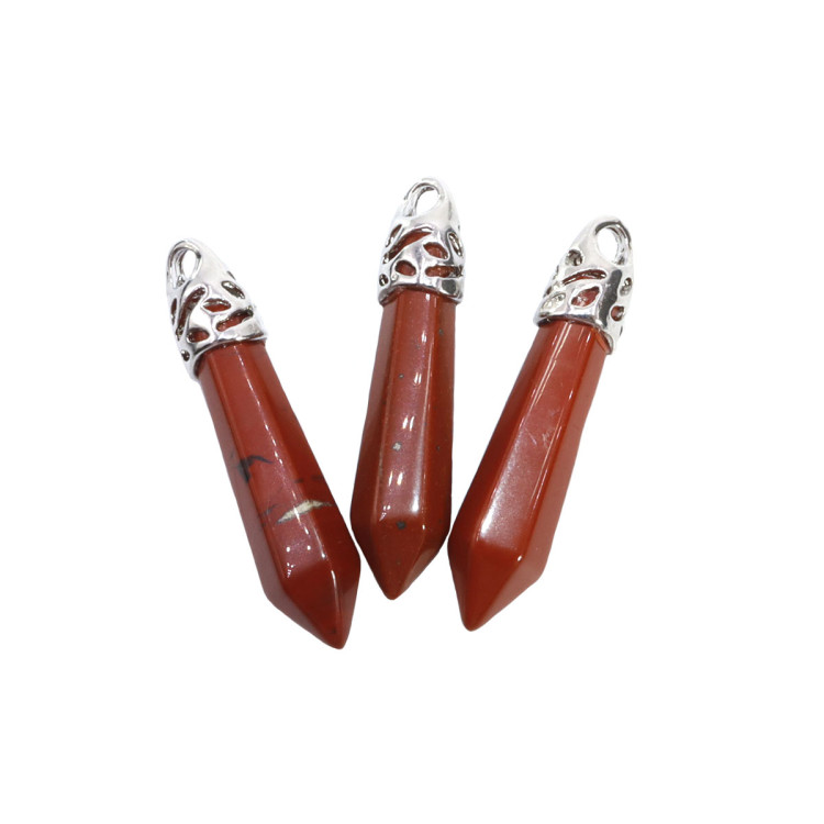 Подвеска Маятник натуральный камень Яшма красная - камень богатства 3,5см