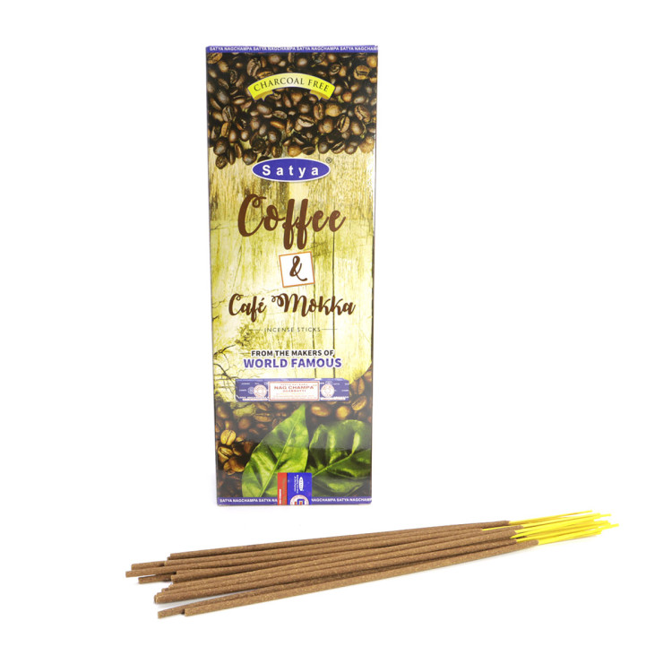 Благовония Satya Hexa Coffee & Café Mokka Кофе аромапалочки уп-6шт