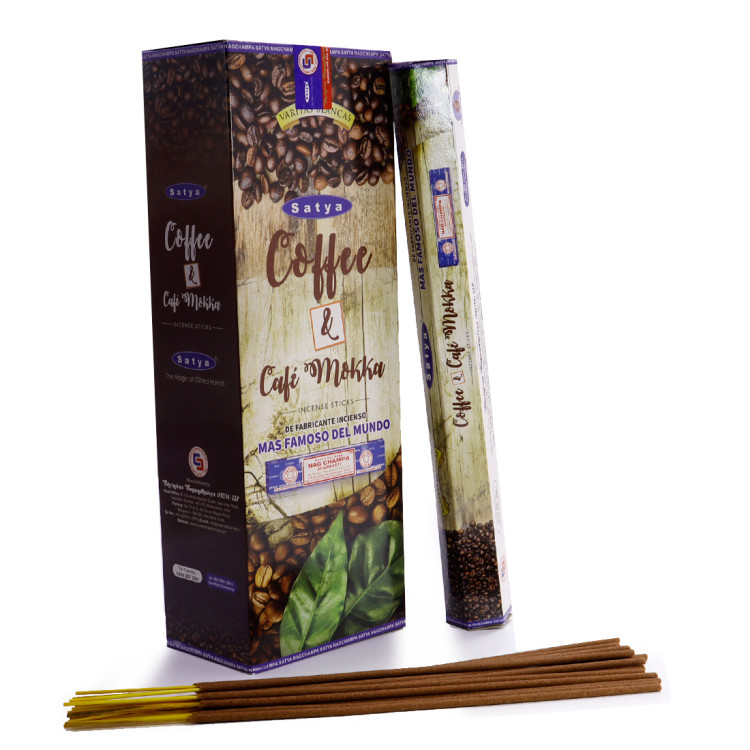 Благовония Satya Hexa Coffee & Café Mokka Кофе аромапалочки уп-6шт