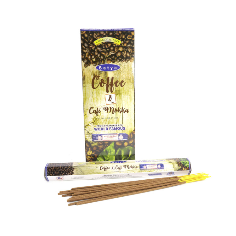 Благовония Satya Hexa Coffee & Café Mokka Кофе аромапалочки уп-6шт