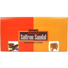 andita прямоуг. благовония Saffron Sandal ШАФРАН-САНДАЛ 15 гр. блок 12 шт.