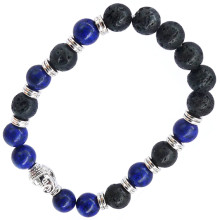 BX088 Браслет с Буддой, 8 мм, камень