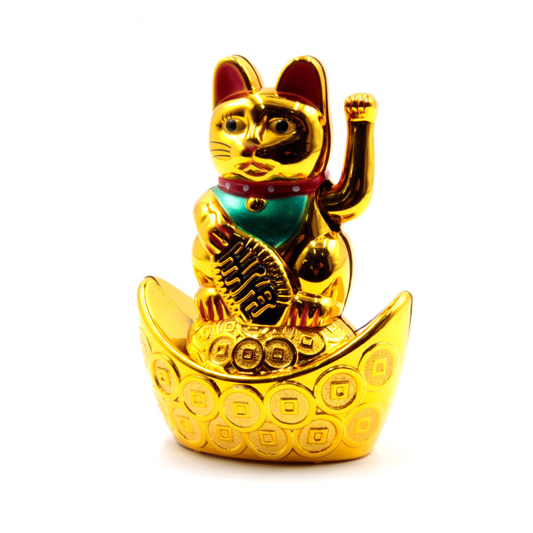 Манеки Неко кошка золотая симвл финансового благополучия Китай