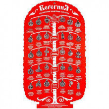 Стенд для коллекции "Берегиня", 35х60 см, красный, материал-дерево, с комплектом амулетов Стенд для коллекции "Берегиня", 35х60 см, красный, материал-дерево, с комплектом амулетов