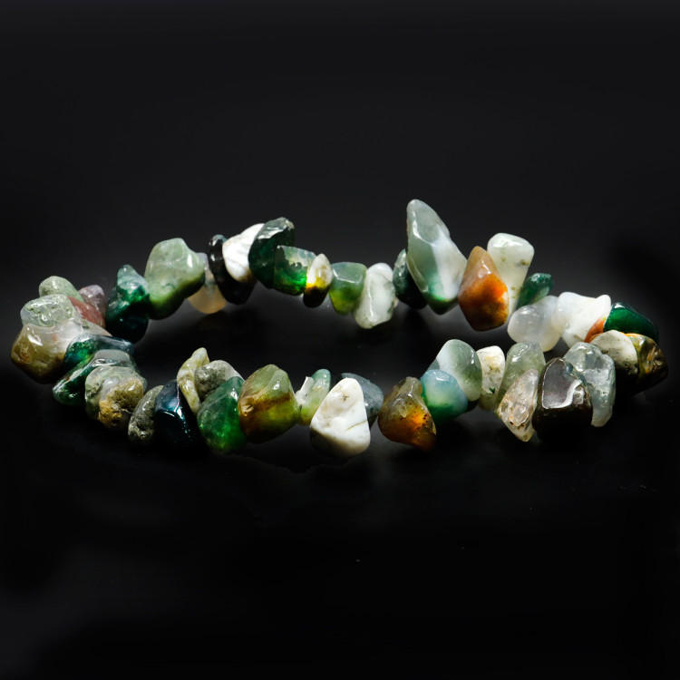 Браслет из камня уп-3шт Яшма зеленая привлекает изобилие