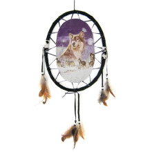 Панно овальное Волк 50х40см, пластик, ткань Панно овальное Волк 50х40см, пластик, ткань