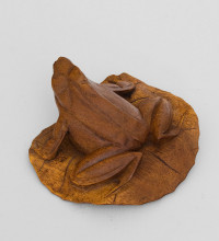  Статуэтка "Лягушка на листе" 7 см суар