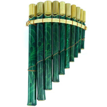 189-01 Флейта Пана "Гудень" 10 трубок бамбук 23х13см