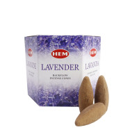 Благовония пуля Back Flow  Lavender Лаванда стелющийся дым конусы 40шт