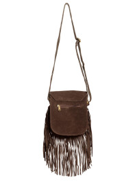 Сумка замшевая с бахромой через плечо 1111/18