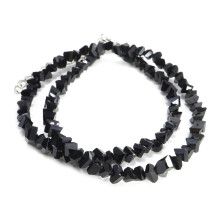 Набор бусы и браслет из Алмазной крошки черного цвета Набор бусы и браслет из Алмазной крошки черного цвета