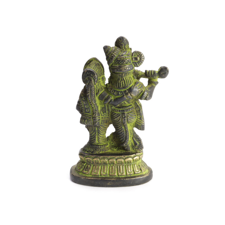 Радха Кришна даруют процветание, счастье и любовь бронза h-9,5см L-6,5cм 0,274кг