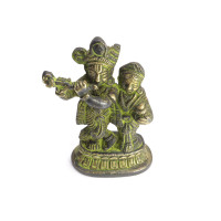 Радха Кришна даруют процветание, счастье и любовь бронза h-9,5см L-6,5cм 0,274кг