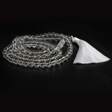 Четки Горный хрусталь - камень для медитации и развития сверспособностей 108бус 8mm Четки Горный хрусталь - камень для медитации и развития сверспособностей 108бус 8mm