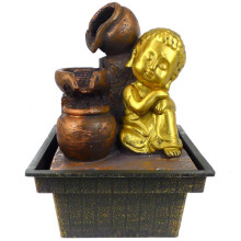 4-23 Фонтан Будда 18см полистоун