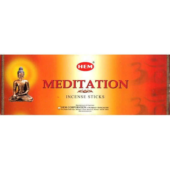 HEM 6-гр. благовония Meditation МЕДИТАЦИЯ блок 6 шт.