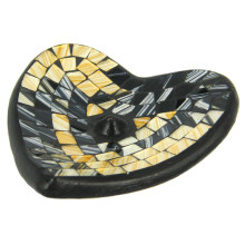 Подставка Сердце для благовоний керамика, 12см