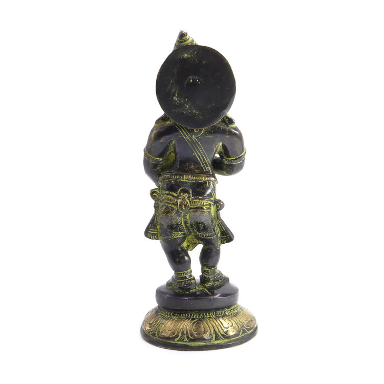 Ганеш Music дарующий счастье и удачу Antic бронза h-21см L-9см 1,761кг