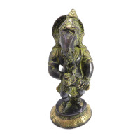 Ганеш Music дарующий счастье и удачу Antic бронза h-21см L-9см 1,761кг