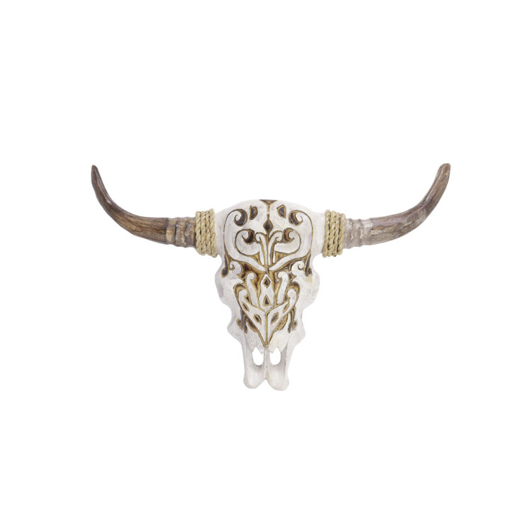 Маска настенная Буйвола с рогами 37см для укрепления благополучия, здоровья и силы своего владельца
