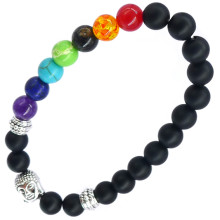 BX093 Браслет с Буддой, 8 мм, камень