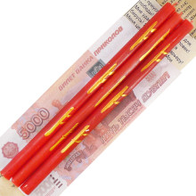 IRO-10-04 Свечи восковые Рост Доходов Три Феху Богатство Изобилие 18см, 3шт