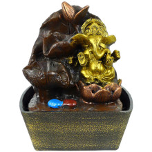 4-24 Фонтан Ганеша 21см полистоун