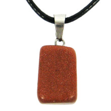 AK10 Талисман из камня на Развитие (Авантюрин коричневый пресс), со шнурком