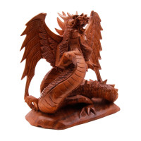 Статуэтка Дракон с крыльями лапа вверх
