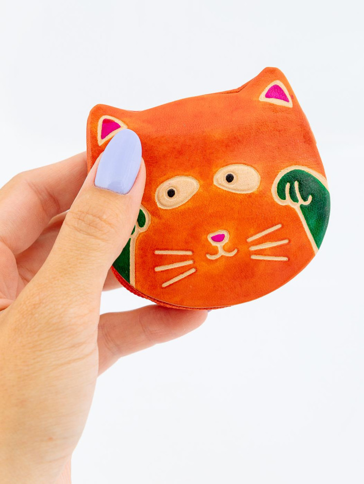 Кошелек под мелочь "Кот"