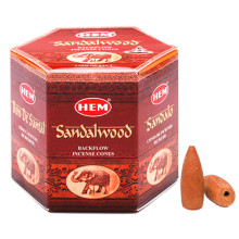 HEM Благовония "пуля" Sandalwood САНДАЛОВОЕ ДЕРЕВО ("стелющийся дым")