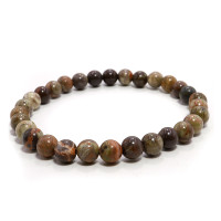 Браслет каменный Турмалин микс цвета - символ денежного благополучия 6мм