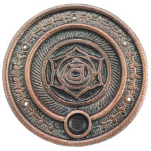 421-18 Подставка для благовоний Свадхистана Чакра 9,5см, металл