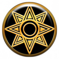 Звезда богини любви Иштар талисман-наклейка