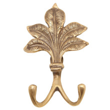 Вешалка на 2 крючка "Листок"  Пи7072/2 (антик) 2ш