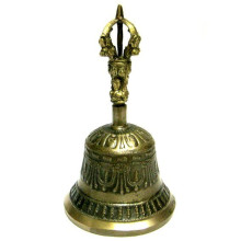 Поющий колокол Тибет 15см бронза