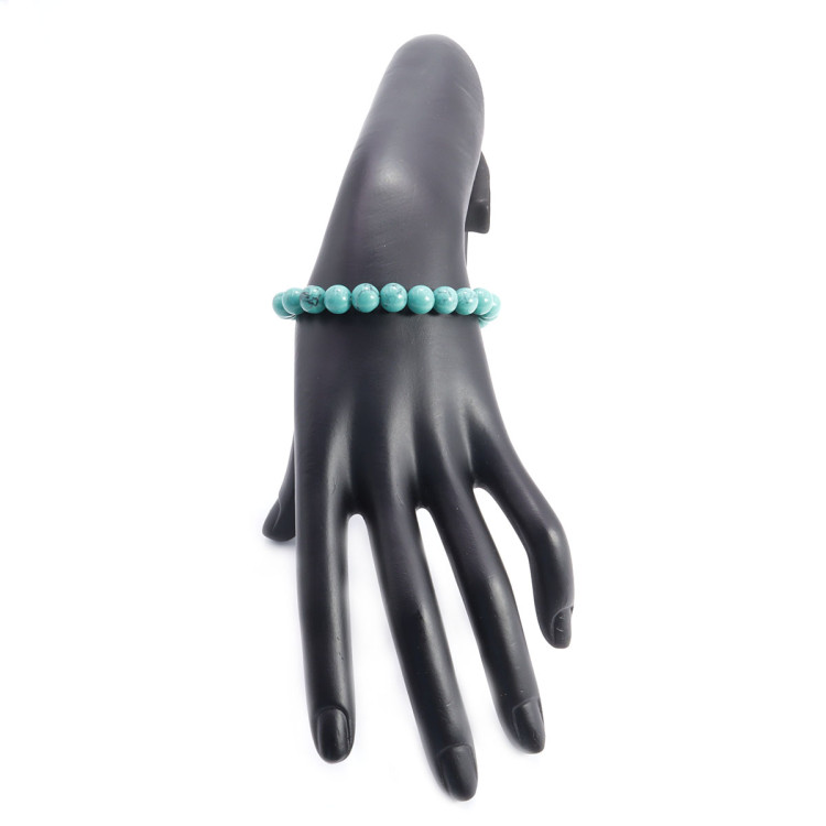 Браслет каменный Бирюза - защита, процветание и достаток в семье 8мм