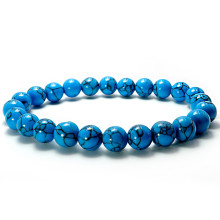 Браслет каменный Бирюза - защита, процветание и достаток в семье 8мм