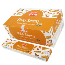 HEM масала 15 гр. благовония Palo Santo СВЯЩЕННОЕ ДЕРЕВО блок 12 шт.