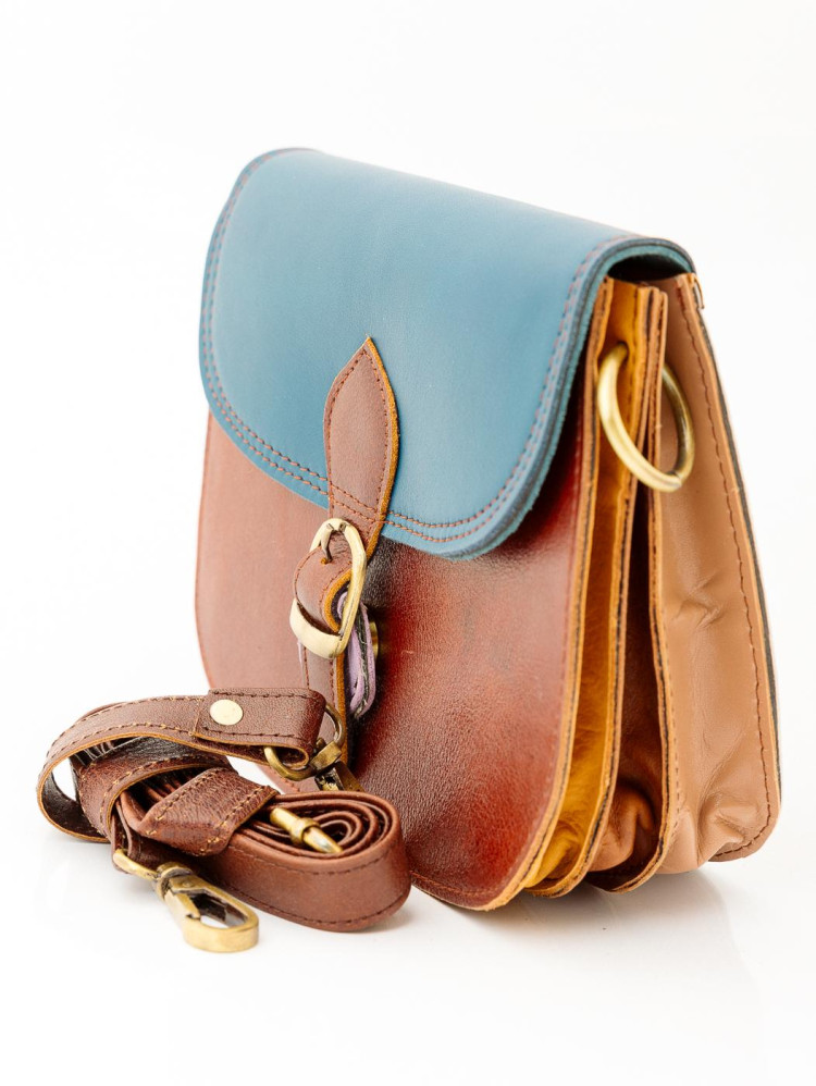 Сумка натуральная кожа через плечо  1122/15