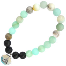 BX Браслет с подвеской на Просветление (Будда) камень,8мм