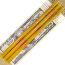 IRO-10-11 Свечи восковые Сила Солнца с рунами Приумножение и сохранение благосостояния 18см, 3шт