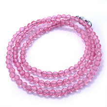 Бусы Шпинель Розовый вечер с огранкой d-3мм 43см с алмазной огранкой Бусы Шпинель Розовый вечер с огранкой d-3мм 43см с алмазной огранкой