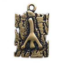 BV05-02 Амулет № 02, Руна Чернобог, бронза, 19*30мм (СР 002) BV05-02 Амулет № 02, Руна Чернобог, бронза, 19*30мм (СР 002)