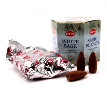 Благовония пуля Back Flow  White Sage Белый Шалфей стелющийся дым конусы 40шт Благовония пуля Back Flow  White Sage Белый Шалфей стелющийся дым конусы 40шт