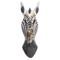 Маска Зебра  настенная 50cм дерево албезия Оберег на удачу