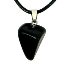 AK15 Талисман из камня на Защиту от сглаза (Чёрный агат),со шнурком