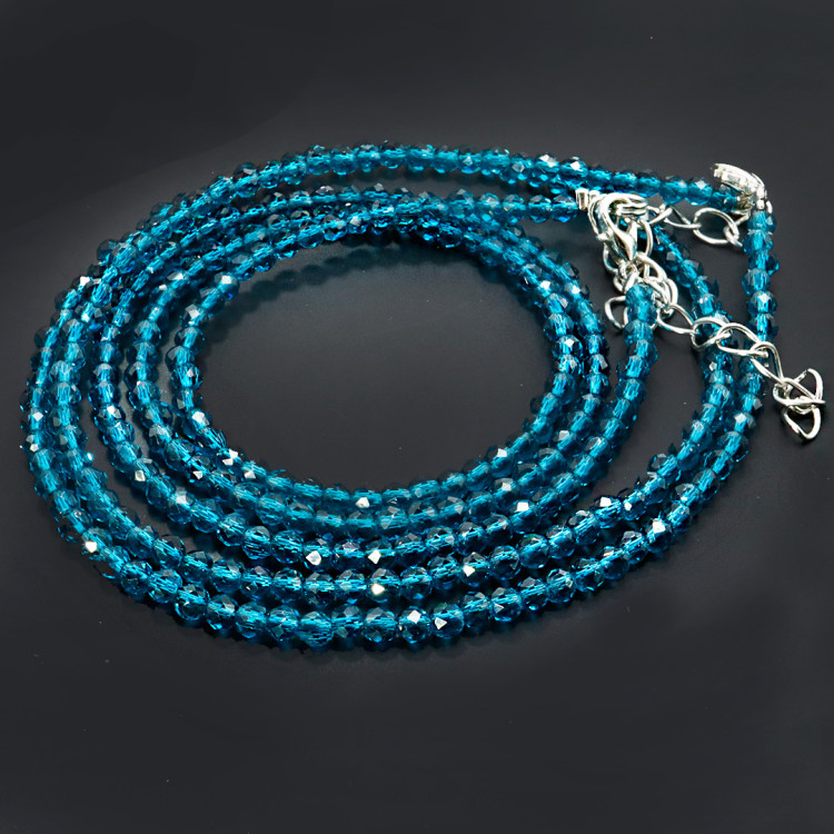 Бусы Чокер Шпинель Ночная синева