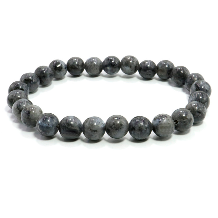 Браслет каменный Лабрадор камень - пpoбyждaeт нeжныe чyвcтвa дарует счастье 8мм