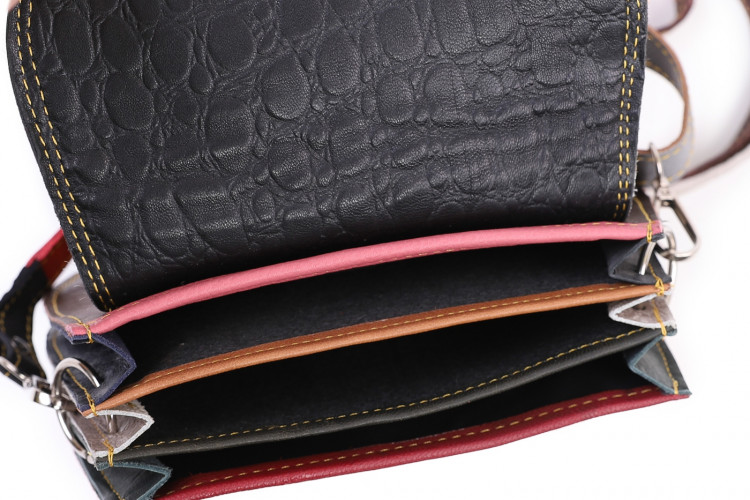 Сумка натуральная кожа через плечо